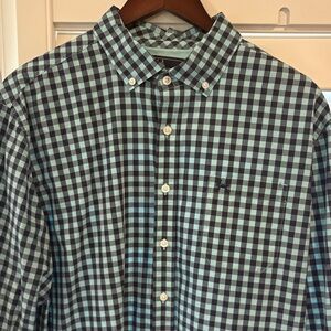 Men's Checkered Shirt - Blue and Black